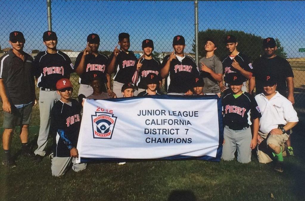 Congratulations Pocket Little League Juniors, California District 7 Champions!
