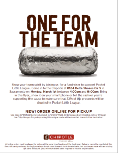 Chipotle Fundraiser 2/2021 Flyer