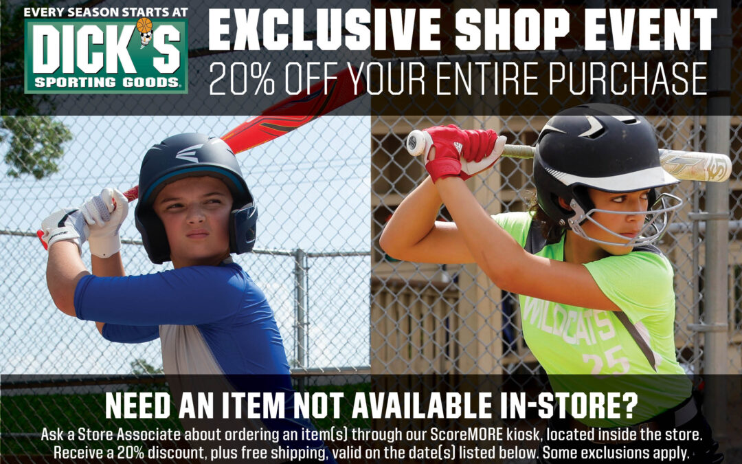 Pocket Little League 20% Off at Dick’s Sporting Goods
